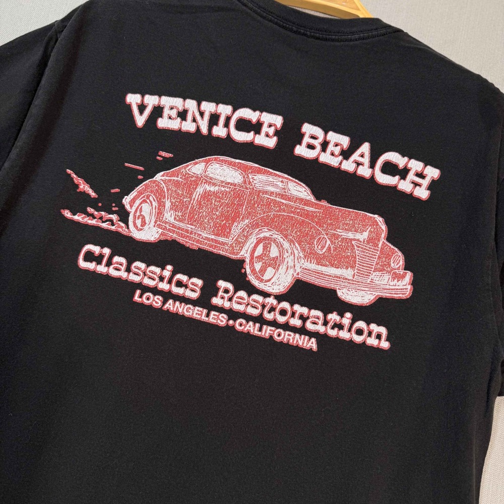 Venice Beach Classics Restoration Graphic Tee Mens Medium Black Simpler Daze